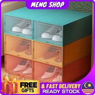 MengShop Shoe Box/Kotak Kasut /Stackable Shoes Rack/ Shoe Storage Box/ Shoe Cabinet/ Kabinet Kasut/ 