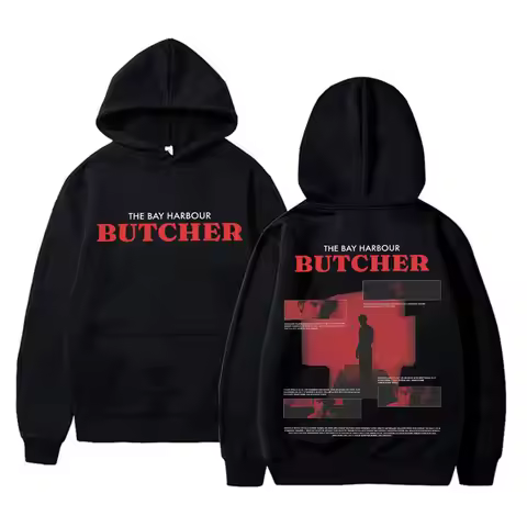 Dexter Morgan The Bay Harbour Butcher Double Sided Print Hoodie Men Women Clothing Casual Oversized 