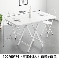 Foldable table and table home small family square table simple rectangular dining table and table si