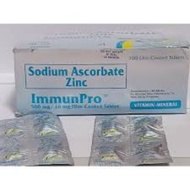 ♆ ❏ ♞,♘ImmunPro Sodium Ascorbate Zinc 500mg 8 Tablets