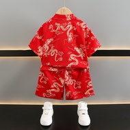 New Chinese Style Boy Hanfu Thin Set Chinese Tang Handsome Boy Baby Children Performance Anniversary