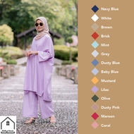 (Free Size) S.DALILI Luna Basic Casual Loose Baju Muslimah Plus Size