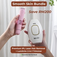 Skillano Lumi Trim 2-in-1 Electric Shaver & Trimmer for Women | Body Bikini Hair Removal | Bikini Tr
