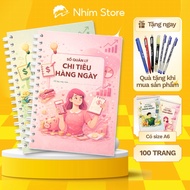 XO Expense management notebook, personal living cost notebook, spring binding, size A5,A6 A6 noteboo