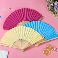LH Bamboo Wood Folding Fan Handheld Cool Summer Folding Fans