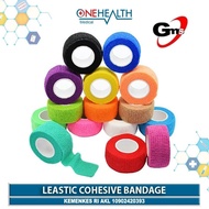 Onehealth Cohesive Tape 2.5cm x 4.5m Finger Tape Wirst Tape Elastic Bandage Self Adhesive