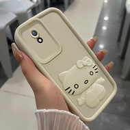 Casing hp for VIVO Y02 Y02A Y02T Y02s Y11 2023 Case Cute cat support casing HP casing Silicone casin