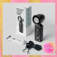 Rosegold Ki2000 Handheld Fan Modern LED Handheld Fan Mini Fan High Speed Turbo Portable Fan Turbo Mi