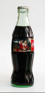 Happy Holidays from Coca-Cola Christmas 1996 Coke Bottle 可口可樂1996年聖誕節快樂可樂瓶