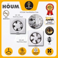 Houm DE180 6inch / DE450 10inch Dual Airflow Wall Mounted Ventilation Bedroom Living Toilet Exhaust 