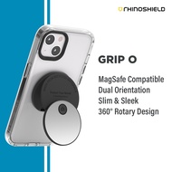 Rhinoshield GRIP O MagSafe Compatible Phone Holder/Stand/Grip Slim &amp; Sleek 360° Exclusive Rotation Precise Alignment Reduce Hands Soreness