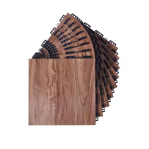 SucceBuy Dance Floor Tiles 8/9/15/25/52pcs Interlocking Dance Flooring Dance Practice Floor with Cus