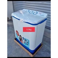5.5kg TWIN tub eureka washing machine with dryer