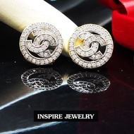 Inspire Jewelry Earrings The Most Trendy Fashion Diamond Inlaid 1.2x1.2cm Swiss Grade AAA ++ Beauty 