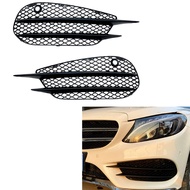 Front Bumper Fog Light Cover Side Air Vent Intake Frame Grille For Mercedes-Benz C Class W205 C180 C