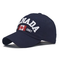 Foreign Letters CANADA Baseball Cap Men And Women Baseball Cap Pure Cotton Versatile 【JUN】
