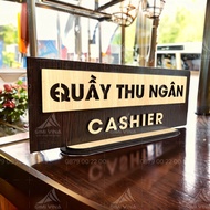 Cashier Counter Table - Wooden Desk Cashier