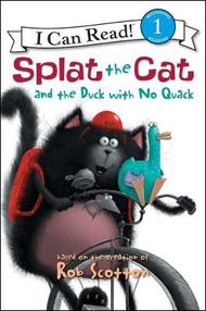啪嗒猫和不呱呱叫的鸭子 Splat the Cat and the Duck with No Quack (I Can Read_ Level 1) 进口原版 英文