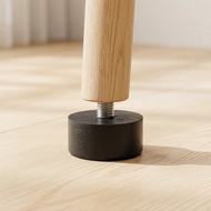 8 Pcs Furniture Screw in Table Leg Leveler Adjustable Rubber Feet 2.40X2.40X2.40CM Black caislongs