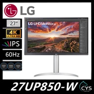 LG 27UP850-W 27" IPS 4K UHD 60HZ 5MS FREESYNC HDR400 MONITOR