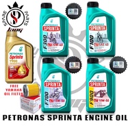 ORI PETRONAS SPRINTA F700 15W50 F900 10W50 F100 SAE40 T900 2T F300 20W40 4T ENGINE OIL MINYAK HITAM