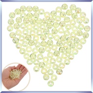 💍1 Set Craft Beads Iridescent Transparent Round Beads Acrylic Beads for Jewelry Bracelet and