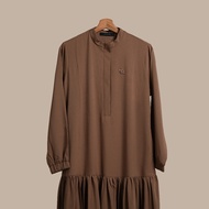Fisura Scarf Basic Dress Gamis Amora Soft Matte Fabric