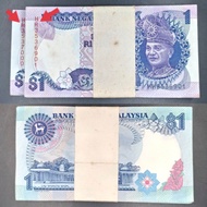 Collectibles for HH DoublePrefix 1Stack100pcsRunning UNC 100%New Malaysia Siri 6 RM1 Jaffar Hussein 