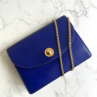 稀有中古包 Celine藍色星球翻蓋包 斜背包 單肩包 側背包 二手包