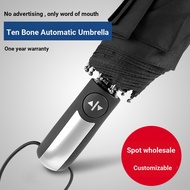 Ten-Bone Automatic Sunny Umbrella 77cm Vinyl Sunscreen Self-Opening Folding Umbrella 10-Bone Sunny U