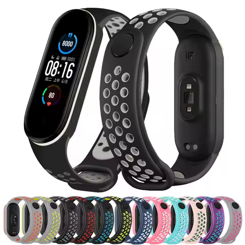 Watch Strap For Xiaomi Mi Band 5 7 6 4 3 Wristband Silicone Bracelet Straps MiBand 3/4 band5 band6 b