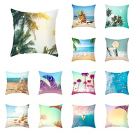 45x45cm Summer Beach Style Printed Blue Cushion Cover Home Living Room Sofa Decoration Throw Pillow