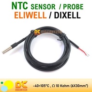 Probe Sensor Ntc Eliwell Dixell 10K Ohm 1.5M Cap Stainless Hitam