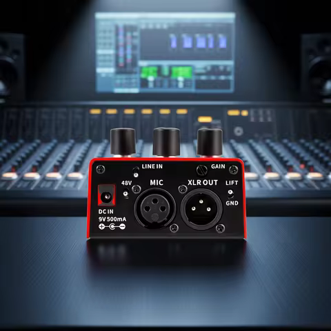 FLAMMA FV01 Vocal Effects Processor Pitch Correction with Delay Reverb Effects for Microphone Amplif
