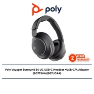 Poly Voyager Surround 80 UC USB-C Headset +USB-C/A Adapter (8G7T9AA)(8G7U0AA)