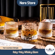Roly-poly Whiskey Glass whisky glass crystal Classy Liquor Glass Lowball Glas 威士忌酒杯套装玻璃酒杯旋转杯