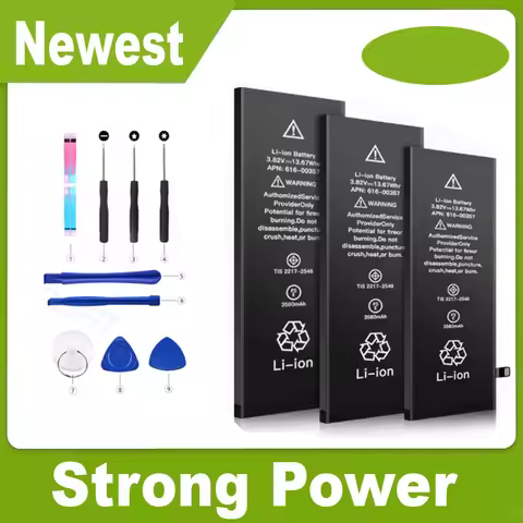 100% New Battery for iphone 4 5 3GS 6 6S 7 7S 8 8S SE II 2 / 6S plus/7 8 Plus X XR XS 11 12 mini 13 