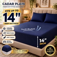 Cadar Tilam Sarung Tilam Fitted Bedsheet Cadar Getah Keliling Bed sheet Single/Super Single/Queen/Ki