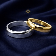 950 Gold Silver Couple Wedding Ring SAN950 C02 | Men's Silver Women's Gold Original