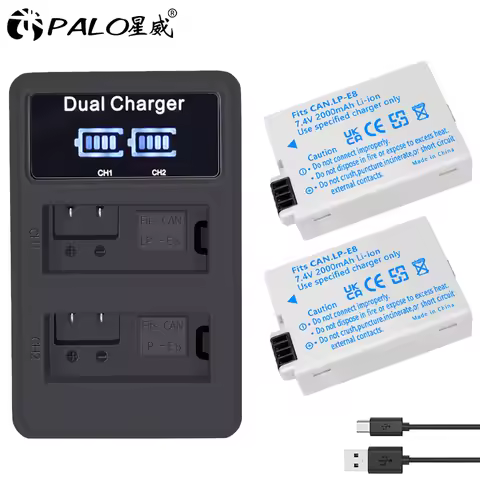 PALO LPE8 Battery Pack LP-E8 Bateria LP-E8 LP E8 For Canon 550D 600D 650D 700D X4 X5 X6i X7i T2i T3i