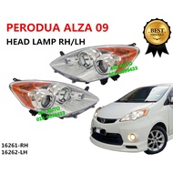 PERODUA ALZA 09-13 HEAD LAMP HEADLAMP LAMPU DEPAN FRONT LIGHT BIG LAMP YELLOW (TYC) (1ST MODEL)车头大灯