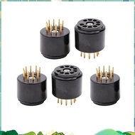 9Pin Vacuum Tube Socket Testing Saver for 6DJ8 12AX7 ECC83 B339 CV492 6L13 12AU7 ECC82 B329 Hifi Tub