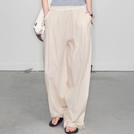 กางเกงเอวสูงปักลูกไม้สำหรับผู้หญิง Y2K 2025กางเกงขาม้าเนื้อบางเอวยางยืดทึบ