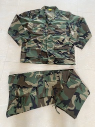เสื้อผ้าฝึกซ้อมป่า M81 WOODLAND แขนยาว 4 สี ชุด 4 สี ชุดกางเกงขายาว ผ้าฝ้ายผสม ฤดูใบไม้ผลิ ฤดูร้อน ฤ