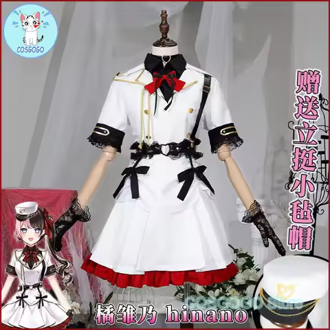 COSGOGO NIJISANJI Vtuber VSPO Hinano Tachibana Cosplay Costume Halloween Outfits Women New Suit Unif