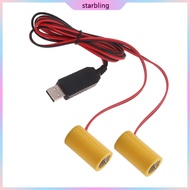 Star USB 5V2A to 1 5V1A LR14 C  Elimination Cable Convenient Dummy  Power Supply Adapter Cord for To