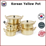 Korean Ramen Pot With Cover / Korean Yellow Pot / Famous Korean Pot / Korean Street Vendor Pot (Doub
