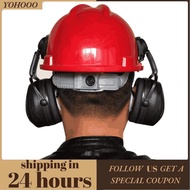 Yohooo Safety Hard Hat Earmuff Helmet Noise Reduction Earing Protection