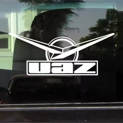 CK2158#Various Sizes UAZ funny car sticker vinyl decal white/black car auto stickers for car bumper 