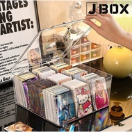 CARDCUBE Clear Card Storage Box / TCG Holder Pokemon Cards Case Organiser (JBox)